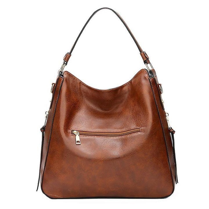 Patrice™ Soft Leather Hobo Tote Bag with Hidden Anti Theft Pocket