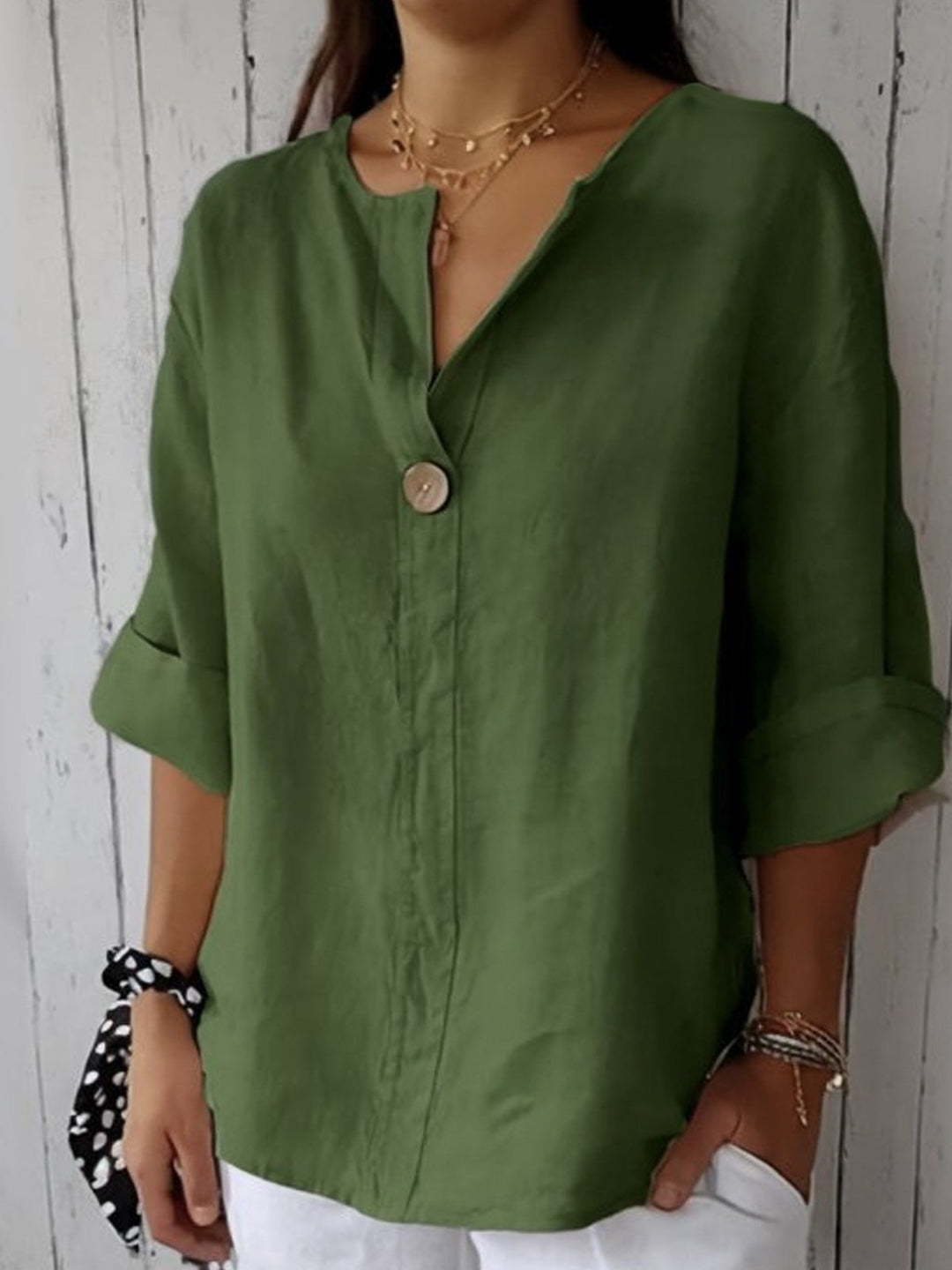 Luanne™ Relaxed V-Neck Top