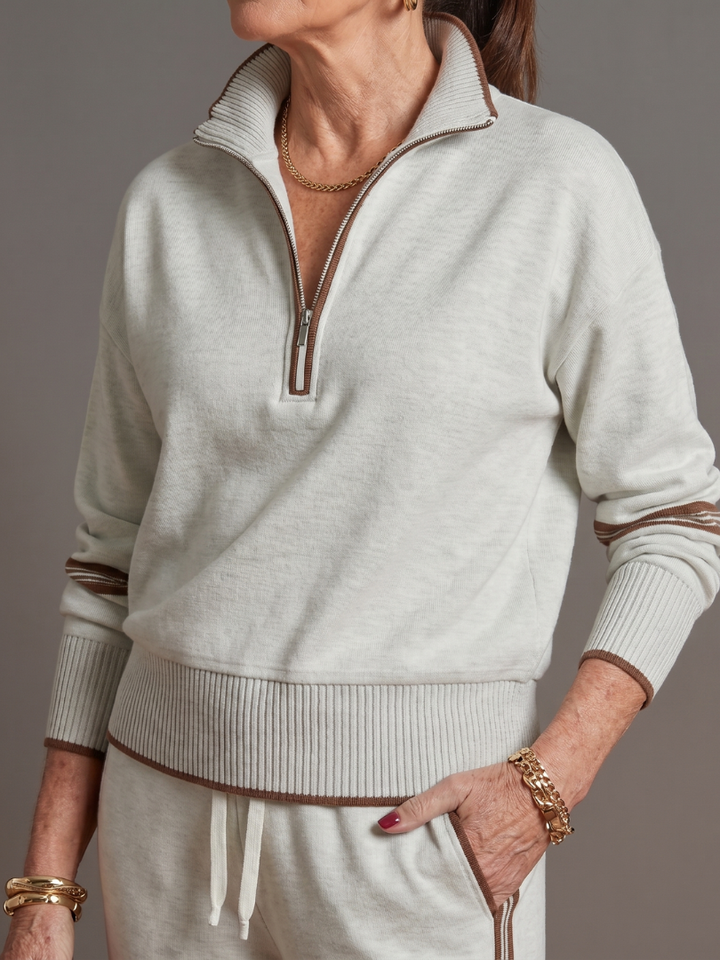 Rain | Long Sleeve Striped Side Panel Tracksuit with Zip Collar