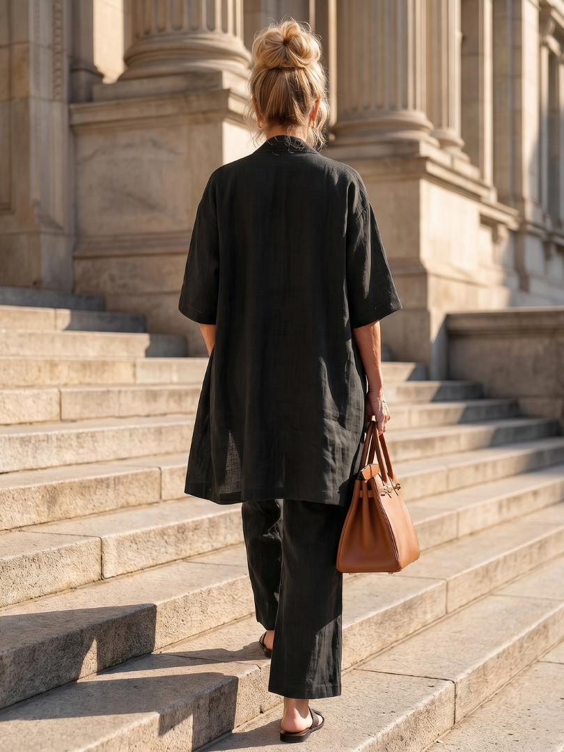 Yael | Casual Three-Piece Top and Pants Set