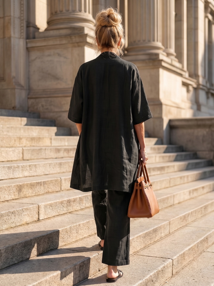 Yael | Casual Three-Piece Top and Pants Set