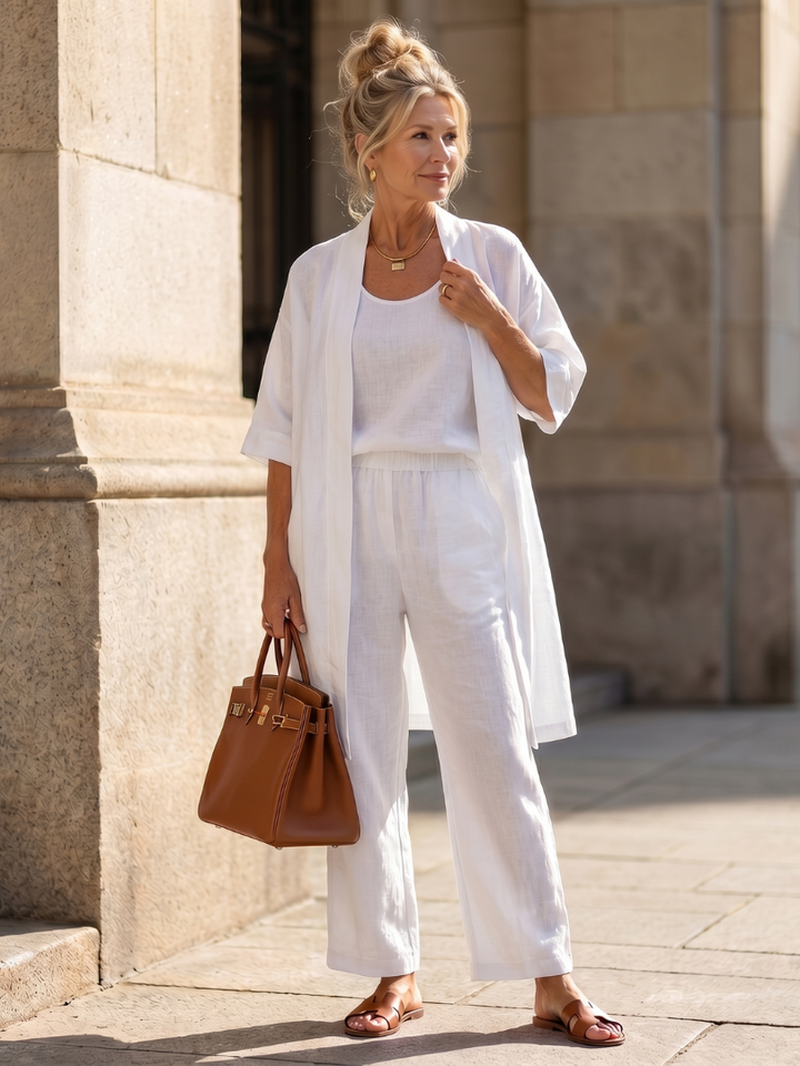 Yael | Casual Three-Piece Top and Pants Set