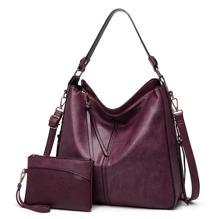 Patrice™ Soft Leather Hobo Tote Bag with Hidden Anti Theft Pocket