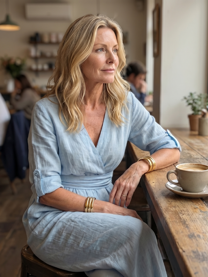 Wanda | Wide-Leg Jumpsuit with Crossed Neckline