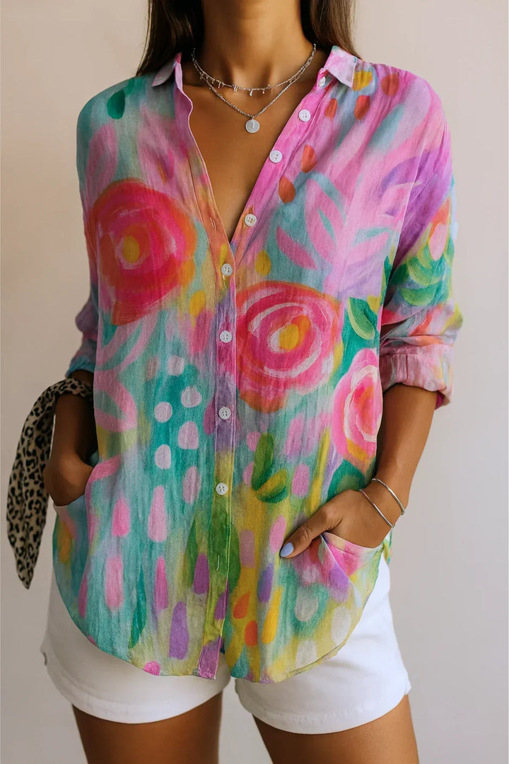 Brielle™ | Colorful Pattern Blouse