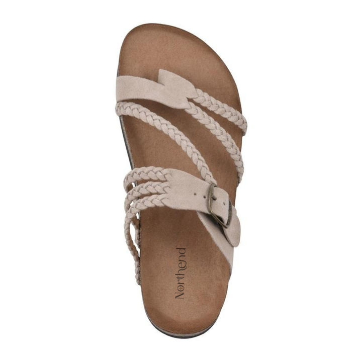 Hadley™ Braided Suede Sandals Flat Cork Natural Comfort
