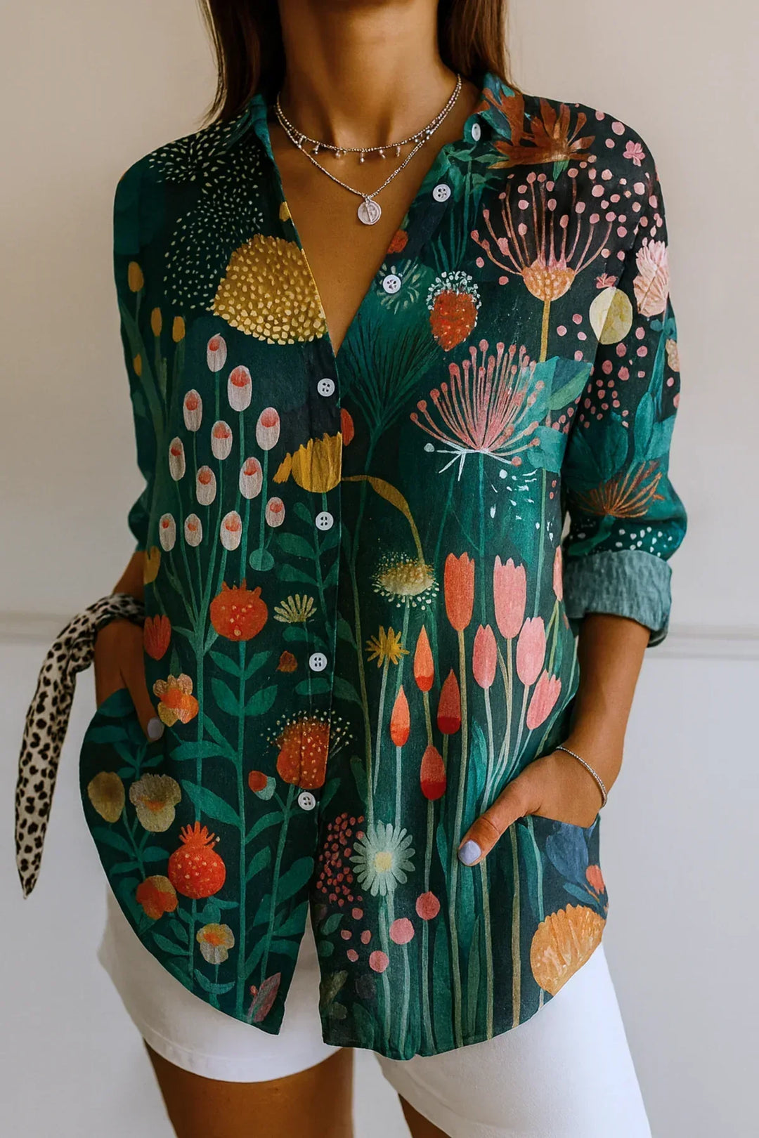 Brielle™ | Colorful Pattern Blouse