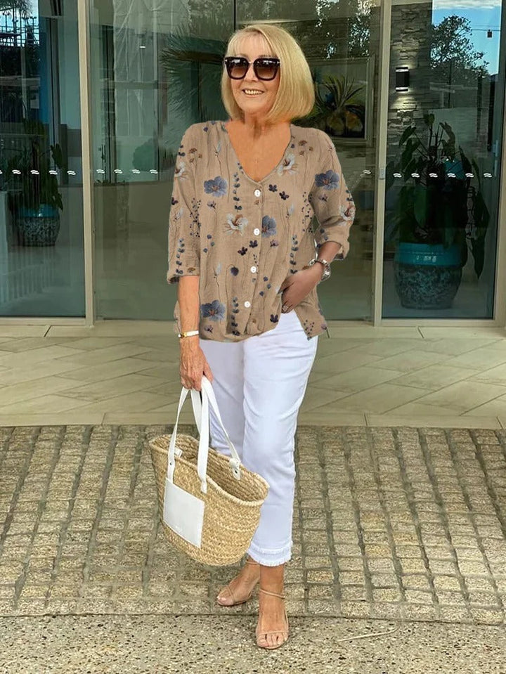 Monica™ | Chic Printed Blouse