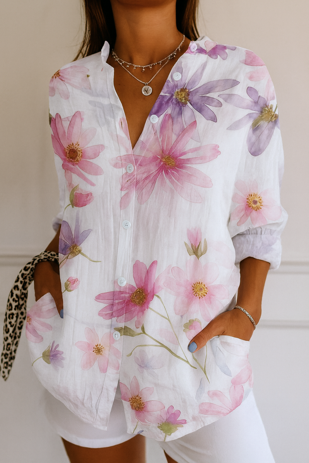 Brielle™ | Colorful Pattern Blouse