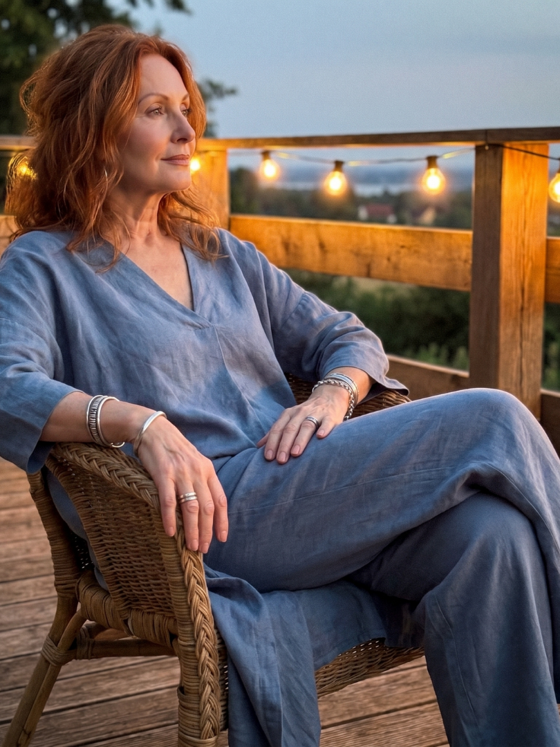 Onyx | Long Tunic Top and Wide Pants Set