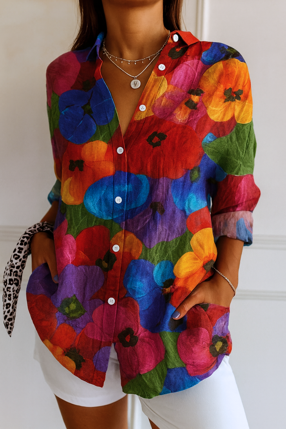 Brielle™ | Colorful Pattern Blouse