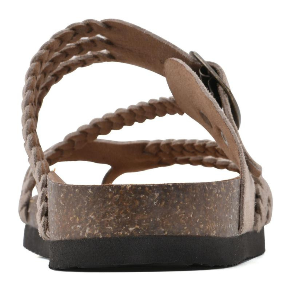 Hadley™ Braided Suede Sandals Flat Cork Natural Comfort