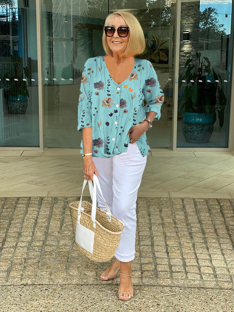 Monica™ | Chic Printed Blouse