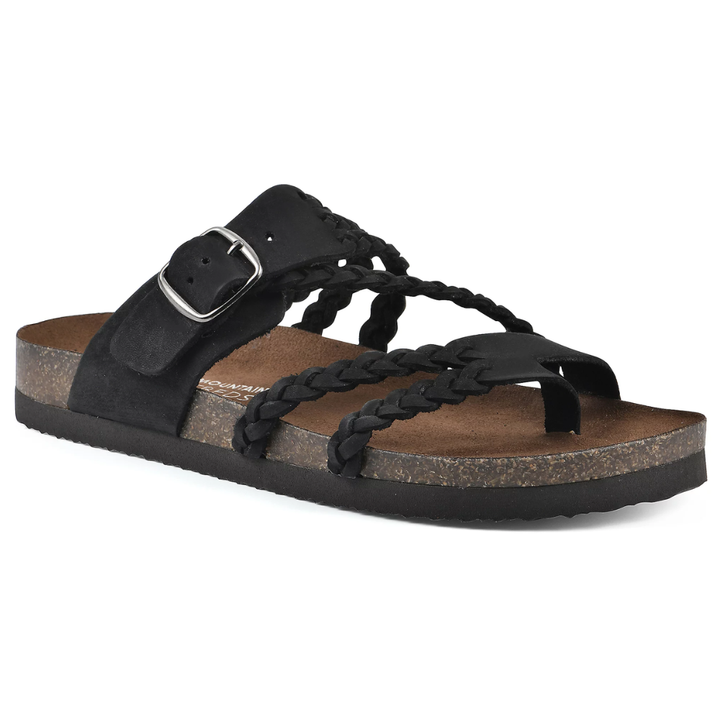 Hadley™ Braided Suede Sandals Flat Cork Natural Comfort