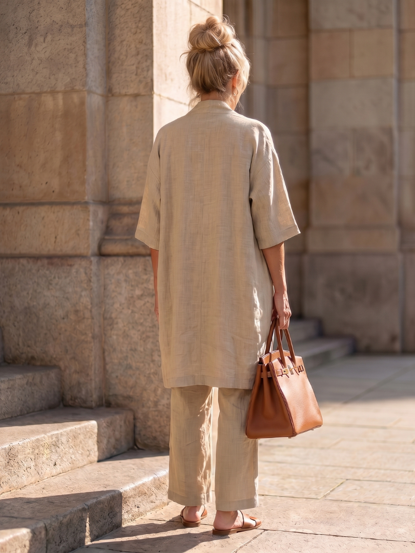 Yael | Casual Three-Piece Top and Pants Set