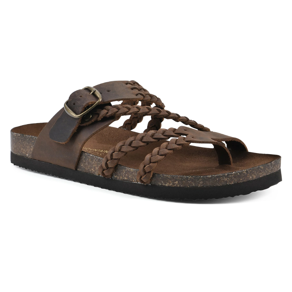 Hadley™ Braided Suede Sandals Flat Cork Natural Comfort