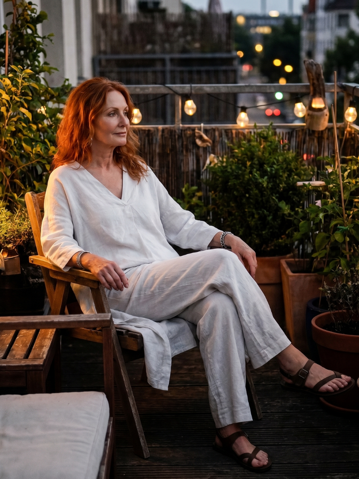 Onyx | Long Tunic Top and Wide Pants Set