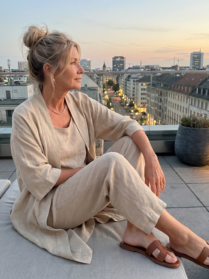 Yael | Casual Three-Piece Top and Pants Set
