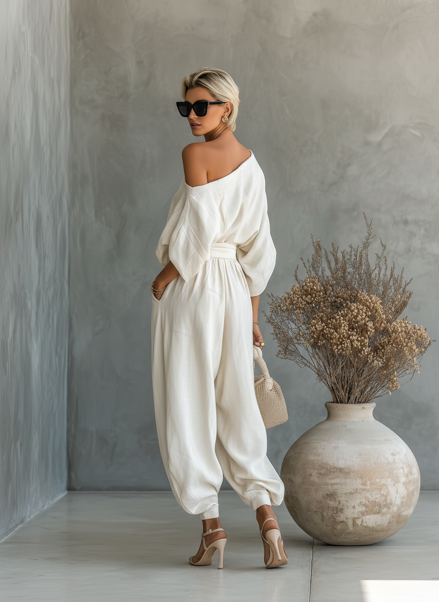 Linen Suit Off-White