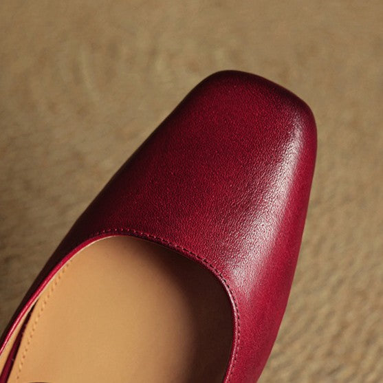 Sheryl™ | Refined Leather Walking Mules