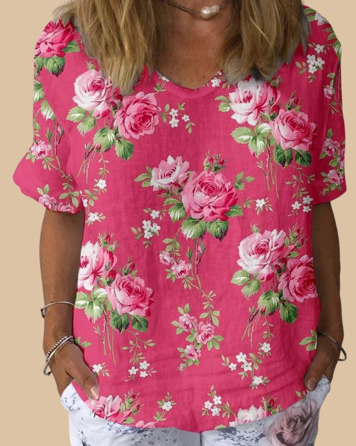 Lisa | Artistic Floral Shirt