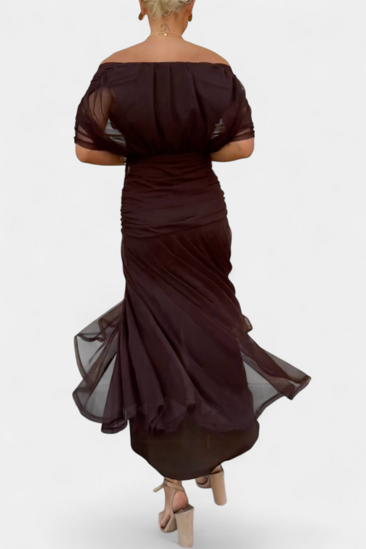 Genevieve™ | Long Floral Dress with V-Neck