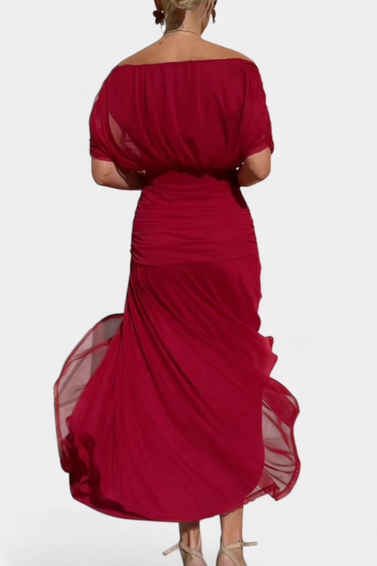 Genevieve™ | Long Floral Dress with V-Neck