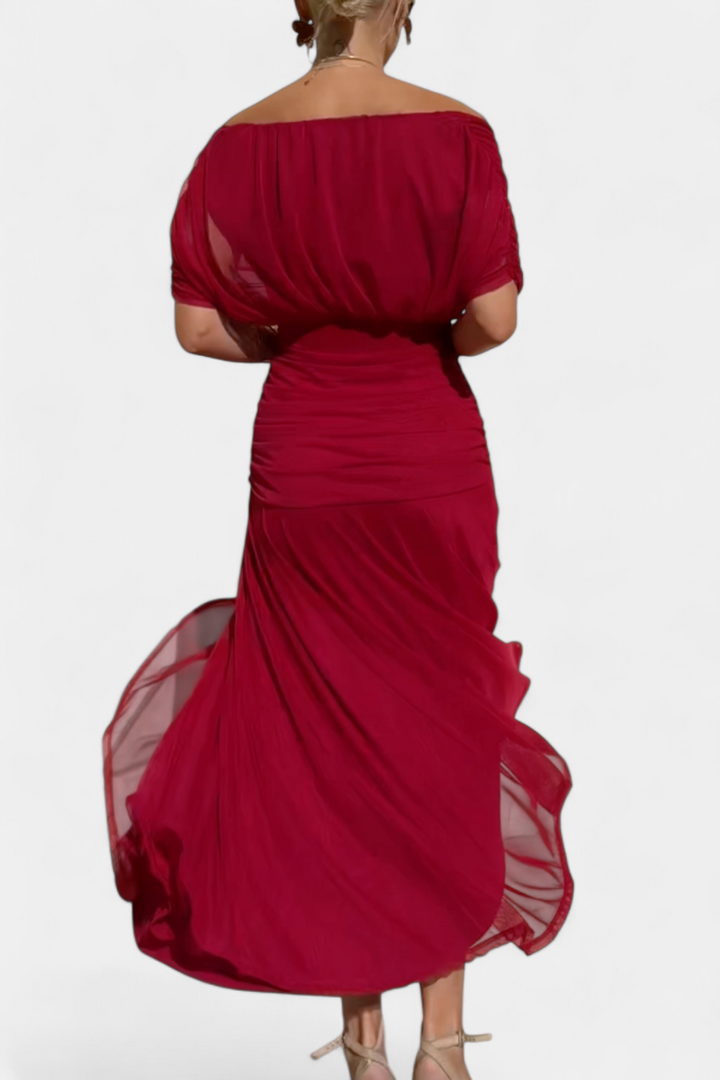 Genevieve™ | Long Floral Dress with V-Neck