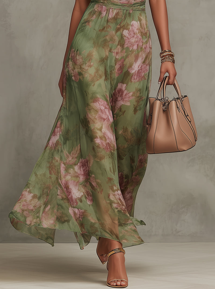 Deanna™ | Soft Watercolor Floral Dress