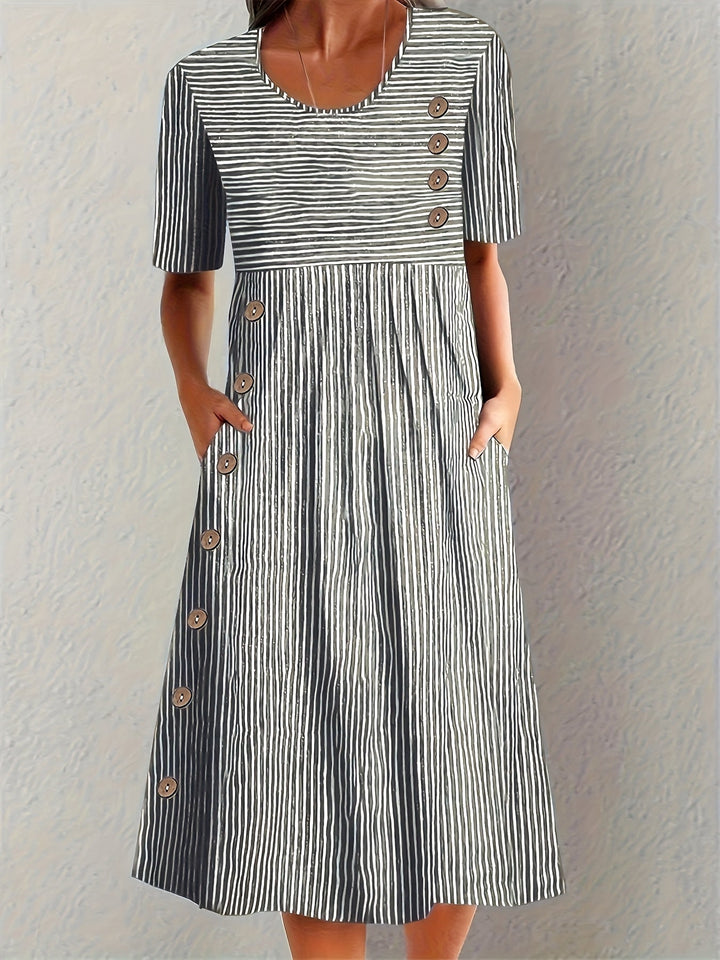 Saylor™ | Casual Chic Stripe Dress