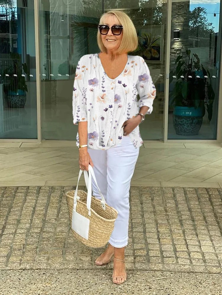 Monica™ | Chic Printed Blouse