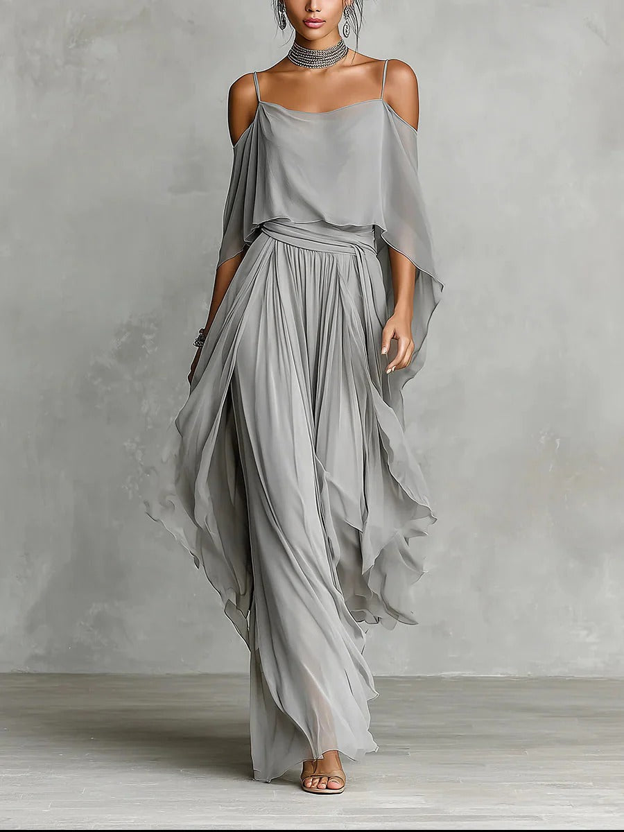 Joelle™ Off-Shoulder Flowy Set
