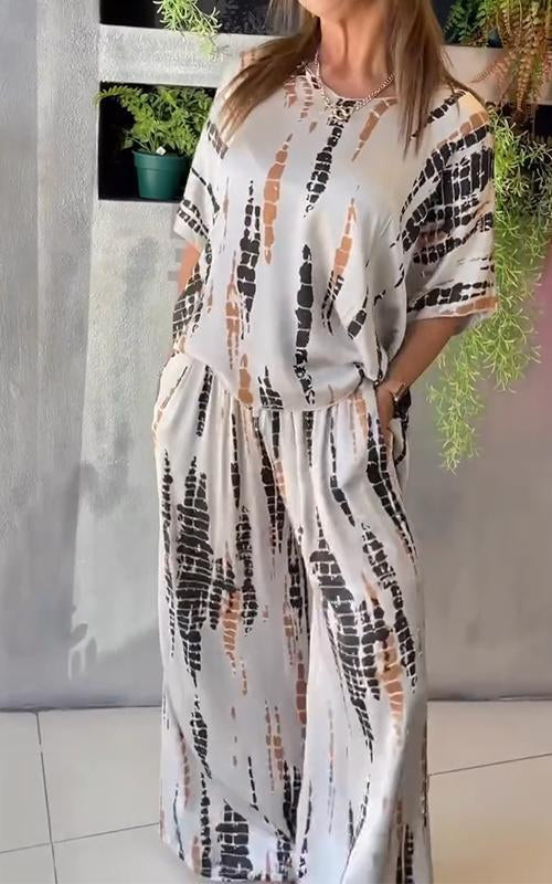 Marie – Printed Two-Piece Set