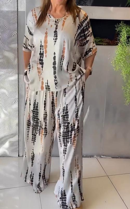 Marie – Printed Two-Piece Set