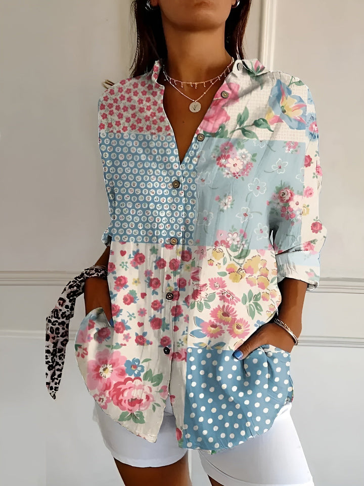 Maia | Floral Wave Blouse